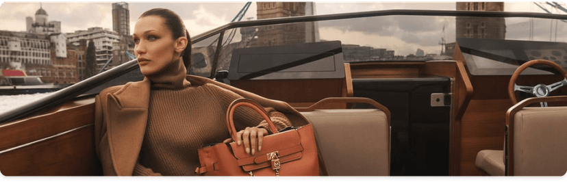 MICHAEL Michael Kors Hamilton Legacy Large Belted Woven Satchel Bag in  Orange